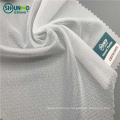 100% polyester fabric woven fusible and circular knitted interlining stretch interlining with double dot pa coating for garments